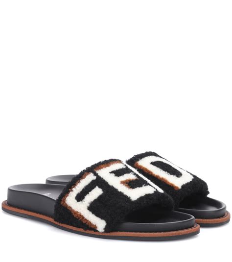 fendi company using fur|fendi fur slides women.